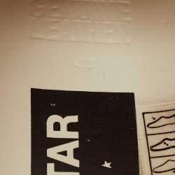 Pre Owned Golden Goose Orange Leather and Nubuck Leather Superstar Low Top Sneakers Size 44