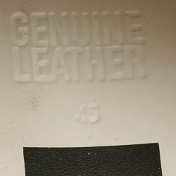 Pre Owned Golden Goose White Leather and Mesh Ballstar Lace Up Sneakers Size 45