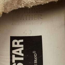 مملوكة مسبقًا حذاء رياضي غولدن غوس سوبرستار مقاس 40 جلد مطاطي بلونين مع رباط علوي