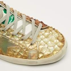 مملوكة مسبقًا حذاء رياضي غولدن غوس سوبرستار مقاس 40 جلد مطاطي بلونين مع رباط علوي