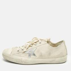 Pre Owned Golden Goose VSTAR2 Size 43 Grey Suede Lace Up Sneakers