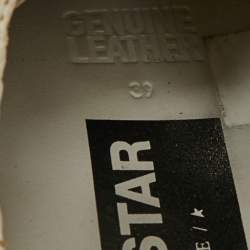 Pre Owned Golden Goose Super Star Size 39 Grey/White Leather and Suede Lace Up Sneakers