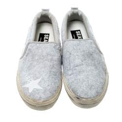 Golden Goose Grey Slip On Sneakers Size 43
