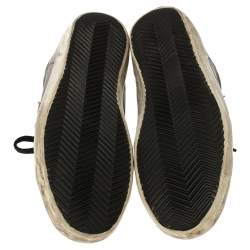 Pre Owned Golden Goose Black Leather Superstar Classic Sneakers Size 39