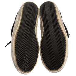 Pre Owned Golden Goose Black Suede Leather Slide High Top Sneakers Size 43