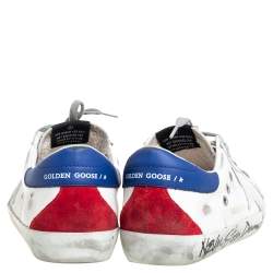 Pre Owned Golden Goose White Leather  Superstar Sneakers Size 40