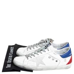 Pre Owned Golden Goose White Leather  Superstar Sneakers Size 40