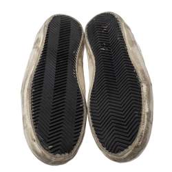 Pre Owned Golden Goose White Leather/Suede Superstar Low Top Sneakers Size 41