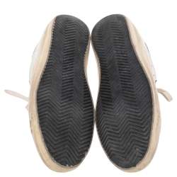 Pre Owned Golden Goose White/Red Leather Superstar Low Top Sneakers Size 41