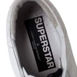 Pre Owned Golden Goose White Leather Superstar Sneaker Size 44