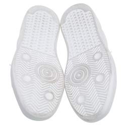 Pre Owned Golden Goose White Leather And Suede Purestar Sneakers Size 46