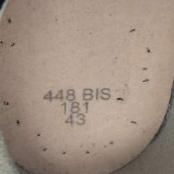 Pre Owned Golden Goose Black/Orange Leather Superstar Sneakers Size 43