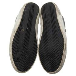 Pre Owned Golden Goose Black Leather Superstar Sneakers Size 43