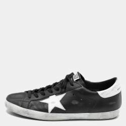 Golden Goose Black Leather Superstar Classic Sneakers Size 44 Golden Goose  | TLC