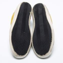 Pre Owned Golden Goose Multicolor Suede Superstar Lace Up Sneakers Size 41