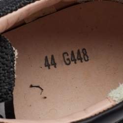 Pre Owned Golden Goose Black Mesh And Leather Super Star Penstar Sneakers Size 44