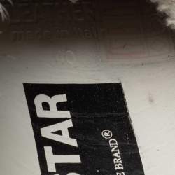 Pre Owned Golden Goose Tri-Color Calf Hair and Glitter Superstar Low-Top Sneakers Size 40