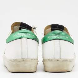 Golden Goose White Leather Hi Star Sneakers Size 41