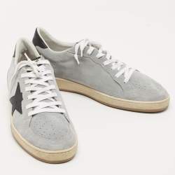 Golden Goose Grey Suede Superstar Low Top Sneakers Size 44