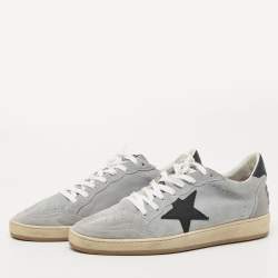 Golden Goose Grey Suede Superstar Low Top Sneakers Size 44