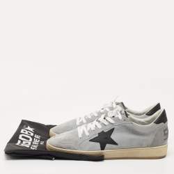 Golden Goose Grey Suede Superstar Low Top Sneakers Size 44