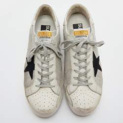 Golden Goose Multicolor Leather and Mesh Superstar Sneakers Size 45