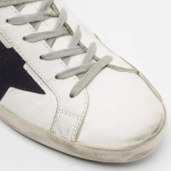 Golden Goose White Leather Superstar Low Top Sneakers Size 43