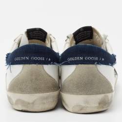 Golden Goose White Leather Superstar Low Top Sneakers Size 43