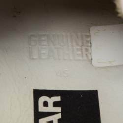 Pre Owned Golden Goose White/Brown Leather and Leopard Print Calf Hair Superstar Sneakers Size 45