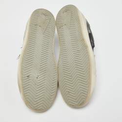 Golden Goose Black/Grey Mesh and Leather Stardan Sneakers Size 40