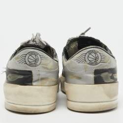 Golden Goose Black/Grey Mesh and Leather Stardan Sneakers Size 40