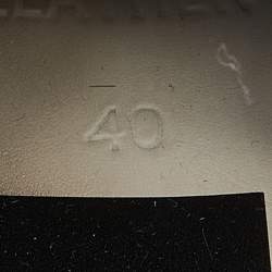 Pre Owned Golden Goose Blue/Silver Nubuck and Leather Hi Star Sneakers Size 40