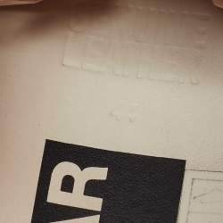 Pre Owned Golden Goose White/Orange Leather Ball Star Sneakers Size 44