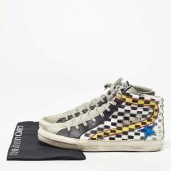 Golden Goose Black/Grey Leather High-top Trainers High Top Sneakers Size 44