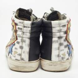 Golden Goose Black/Grey Leather High-top Trainers High Top Sneakers Size 44