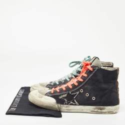 Golden Goose Multicolor Canvas Francy Hight  Sneakers Size 44
