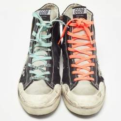 Golden Goose Multicolor Canvas Francy Hight  Sneakers Size 44