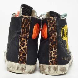 Golden Goose Multicolor Canvas Francy Hight  Sneakers Size 44