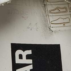 Pre Owned Golden Goose White/Grey Suede and Leather Superstar Sneakers Size 44