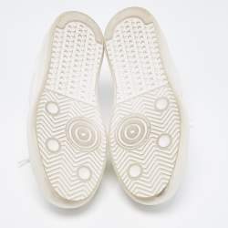 Pre Owned Golden Goose White Leather Super Star Low Top Sneakers Size 41