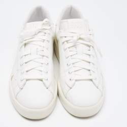 Pre Owned Golden Goose White Leather Super Star Low Top Sneakers Size 41