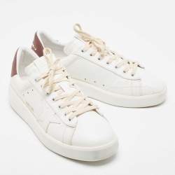 Golden Goose White Leather Purestar Sneakers Size 42