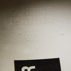 Pre Owned Golden Goose Green/White Leather Superstar Sneakers Size 44