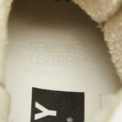 Pre Owned Golden Goose White Leather Francy High Top Sneakers Size 43