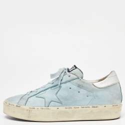 Golden Goose Blue Nubuck Leather Superstar Sneakers Size 40