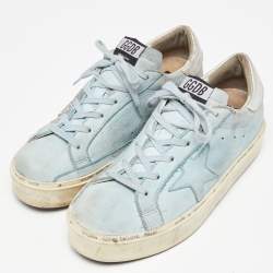 Golden Goose Blue Nubuck Leather Superstar Sneakers Size 40