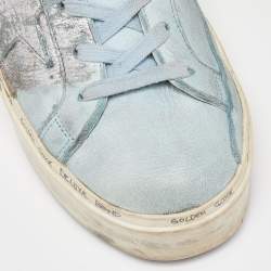 Golden Goose Blue Nubuck Leather Superstar Sneakers Size 40