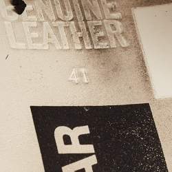 Pre Owned Golden Goose White Leather and Calf Hair Superstar Sneakers Size 41