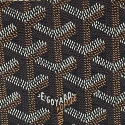 Pre Owned Goyard Grenelle Passport Holder Brown Goyardine Coated Canvas 