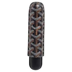 Goyard Black Goyardine Coated Canvas and Leather Churchill Cigar Case